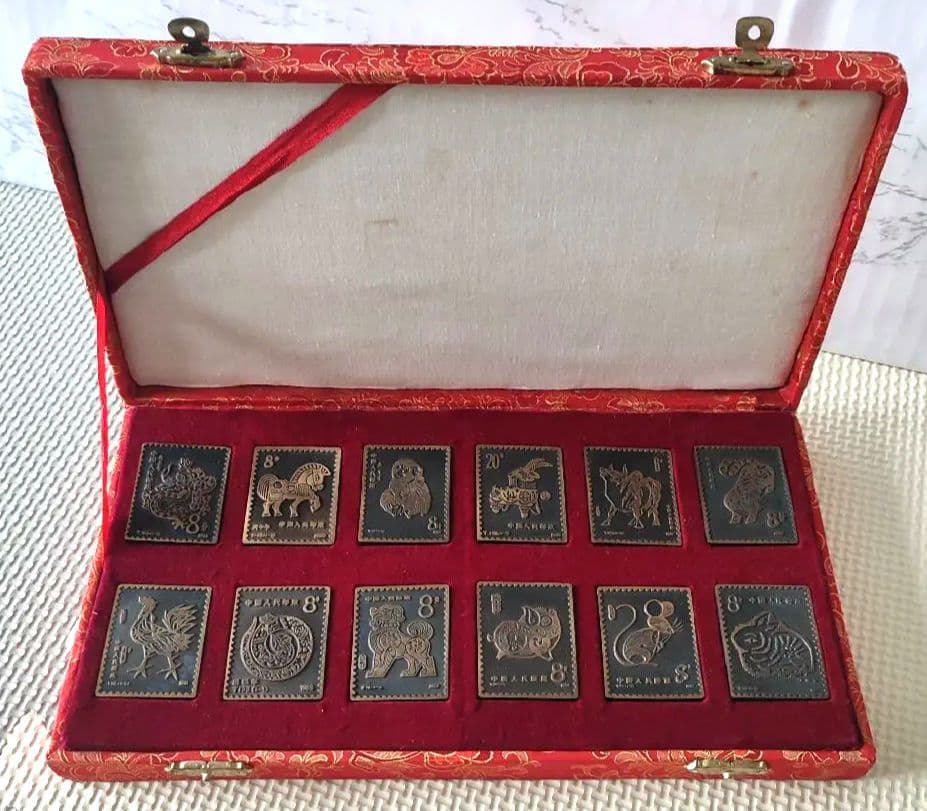 中国切手　干支 赤猿 中国人民銀行郵政 アンティーク 猿