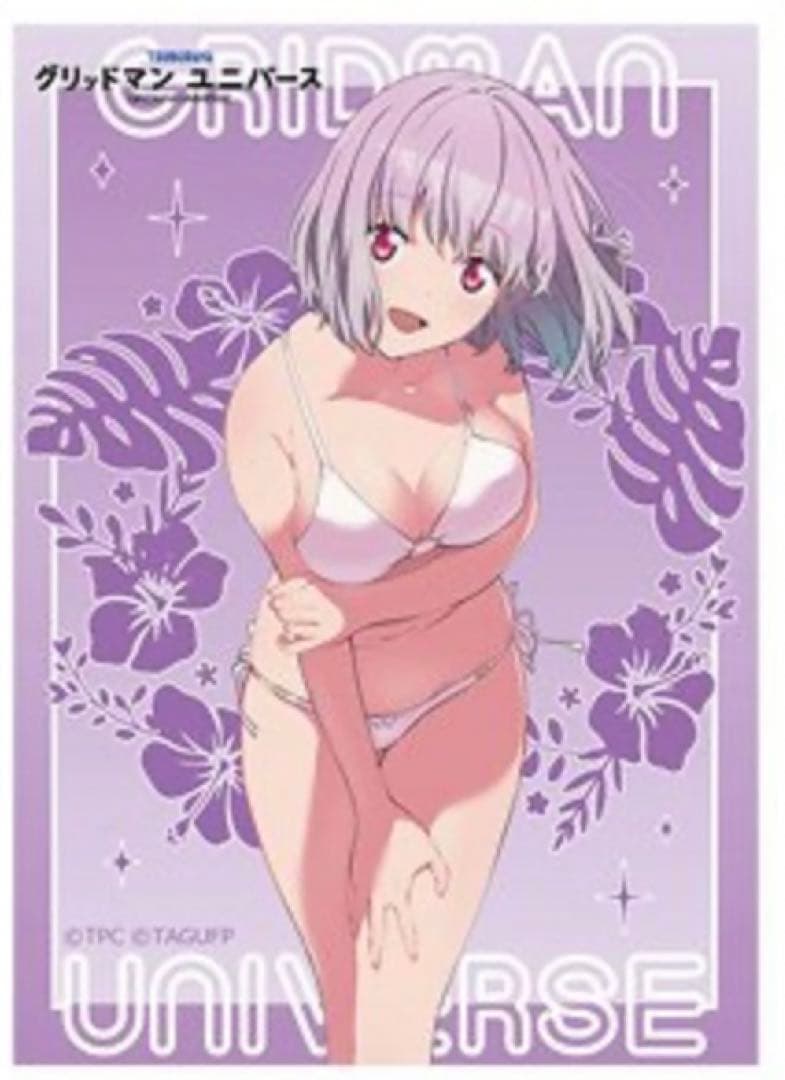 グリッドマンユニバース 宝多六花 新条アカネ ラバーマット カーテン魂　c104