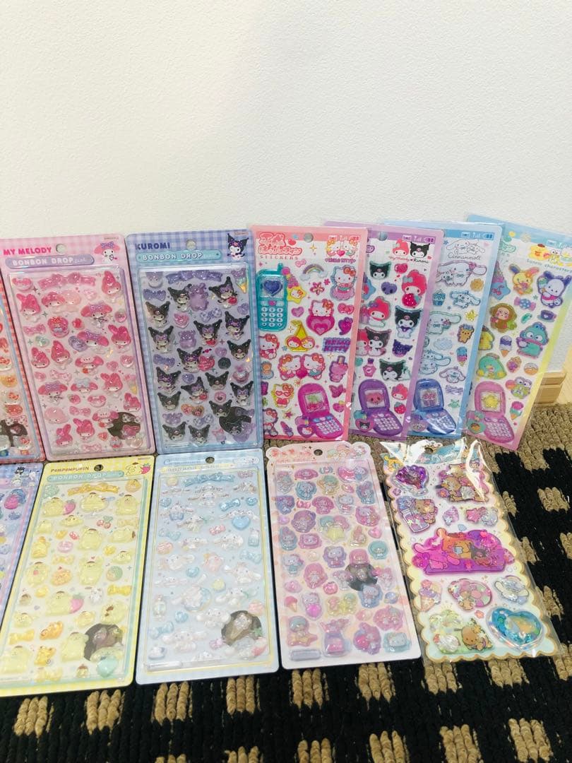 サンリオ　ボンボンドロップシール　デニムシール帳　他　まとめ売り21点