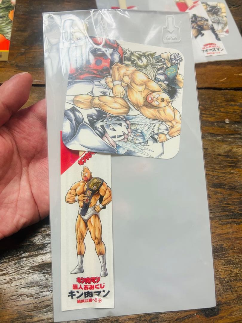 キン肉マン酒場限定割箸&コースター4種 メニュー2部ジャンプゆでたまご