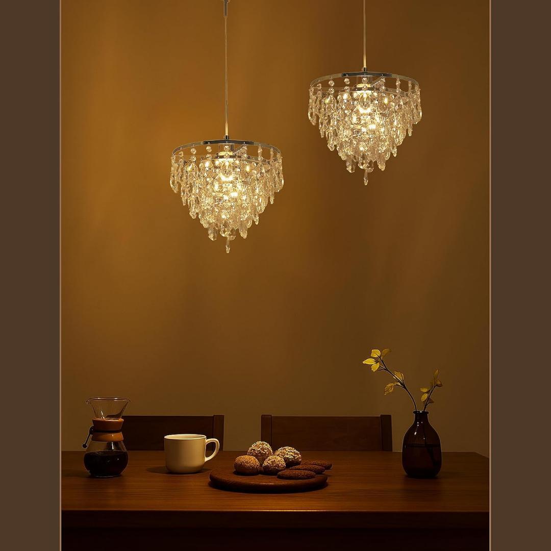 【M2277-93-66】シャンデリア クリスタル 照明器具 リビング 天井照明