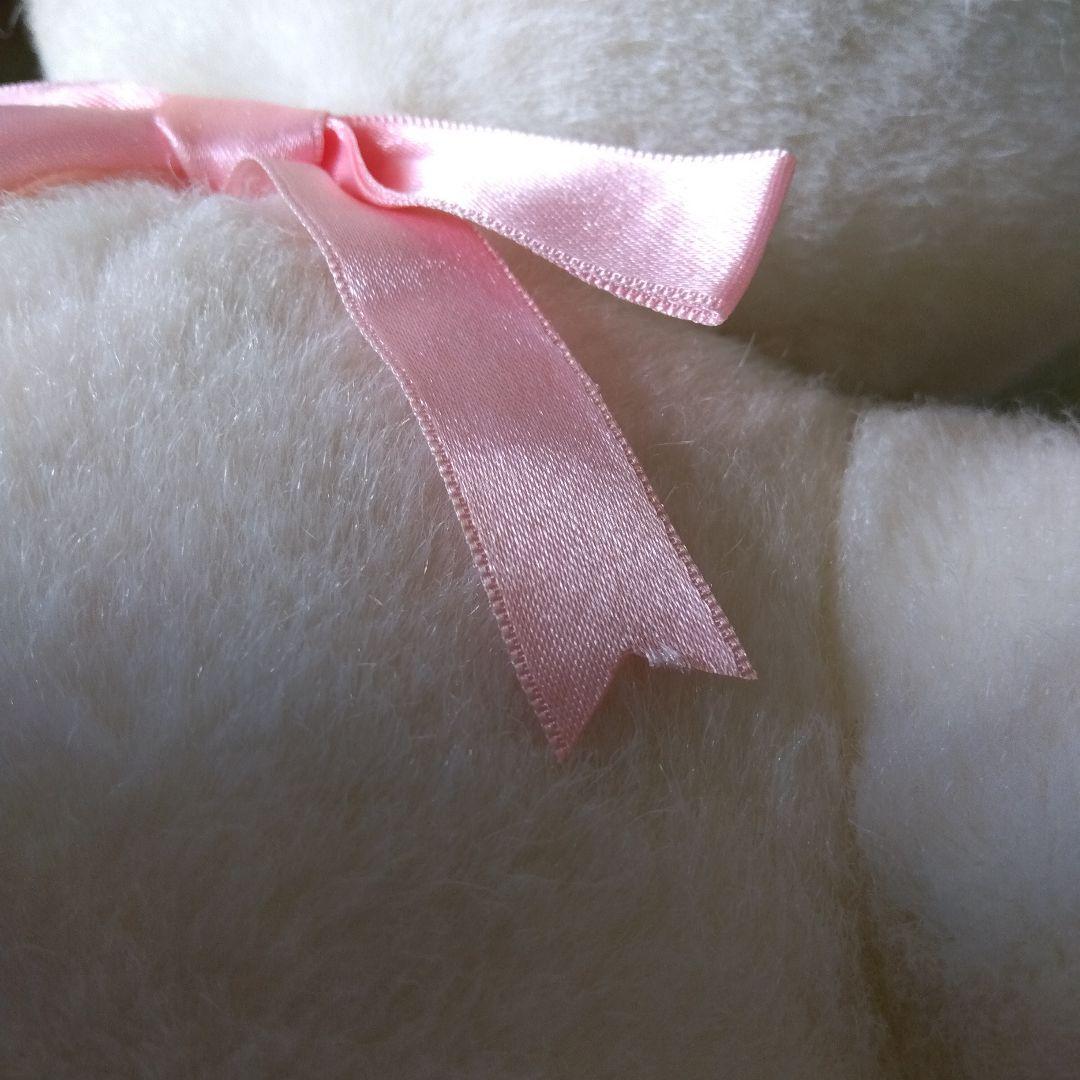 【訳あり】クマ　ぬいぐるみ　平成レトロ　白　ホールマーク　テディベア