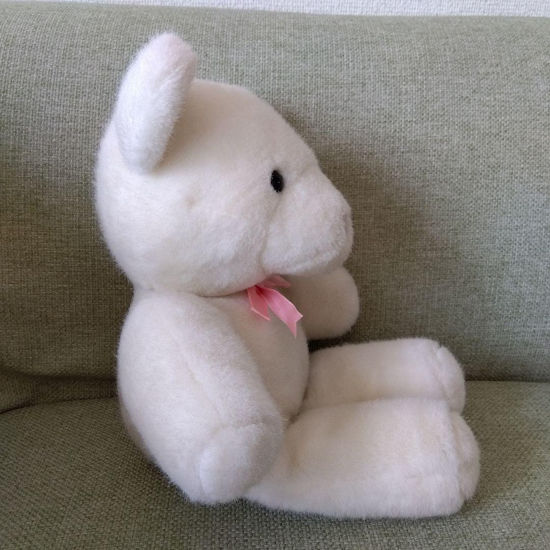 【訳あり】クマ　ぬいぐるみ　平成レトロ　白　ホールマーク　テディベア