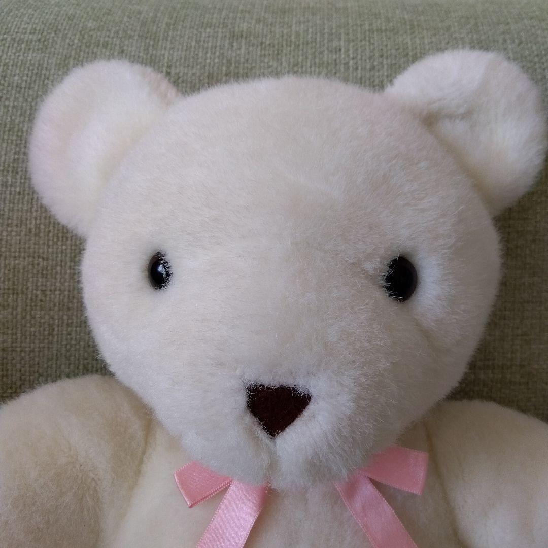 【訳あり】クマ　ぬいぐるみ　平成レトロ　白　ホールマーク　テディベア