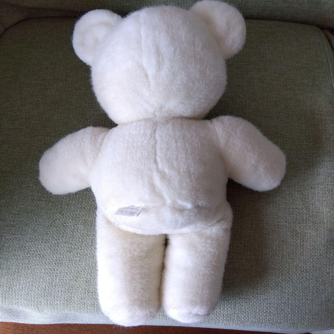 【訳あり】クマ　ぬいぐるみ　平成レトロ　白　ホールマーク　テディベア