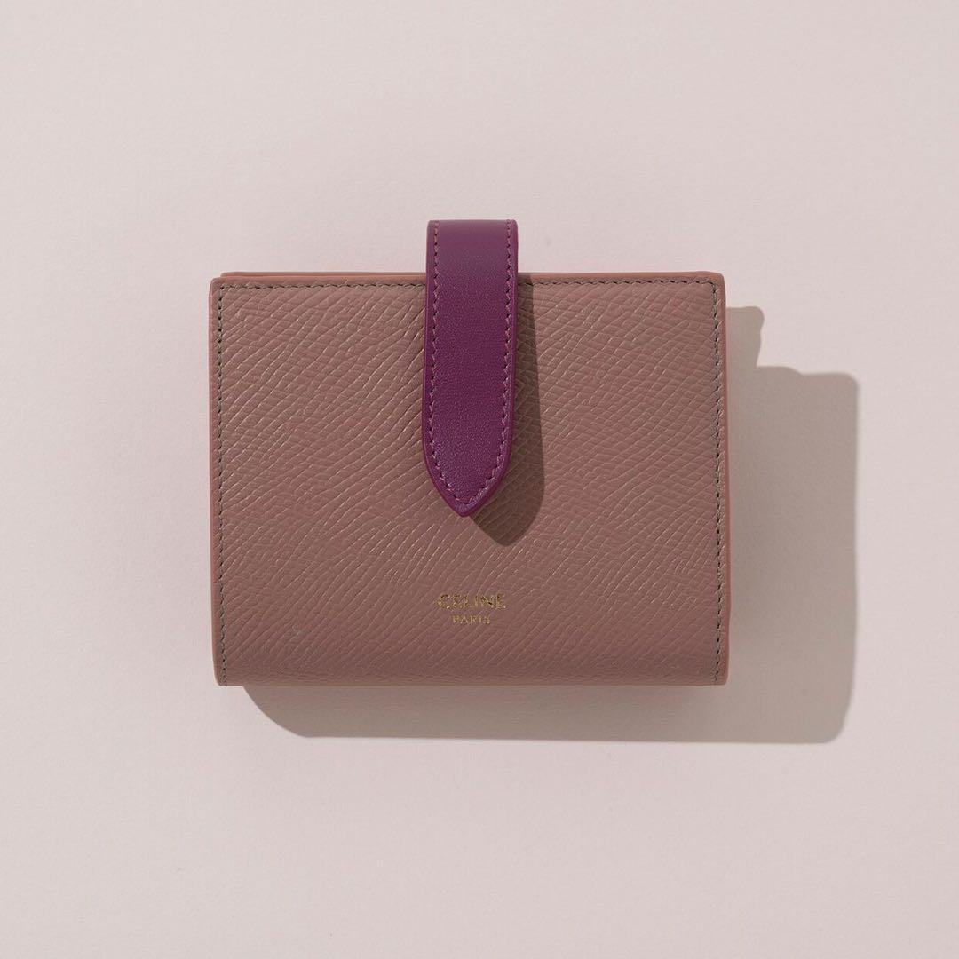 本日消去！CELINE 二つ折り財布 ピンク/パープル