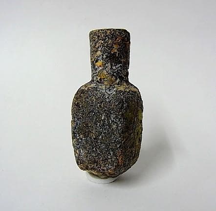 ★R3001★古代　ガラス　小瓶　化粧顔料　香料瓶　イラン出土