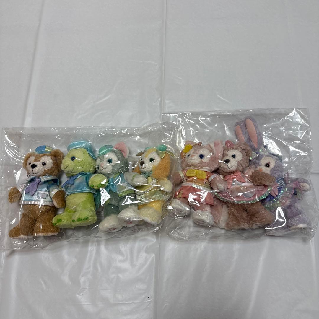 ダッフィー&フレンズ20周年　ポージープラッシー　カラフルハピネス　全7人セット