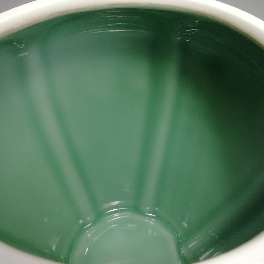 Ｓ４０１　水指　『高麗青磁　阿古陀形』『寿づか焼　清宝窯』『石崎英治作』　共箱