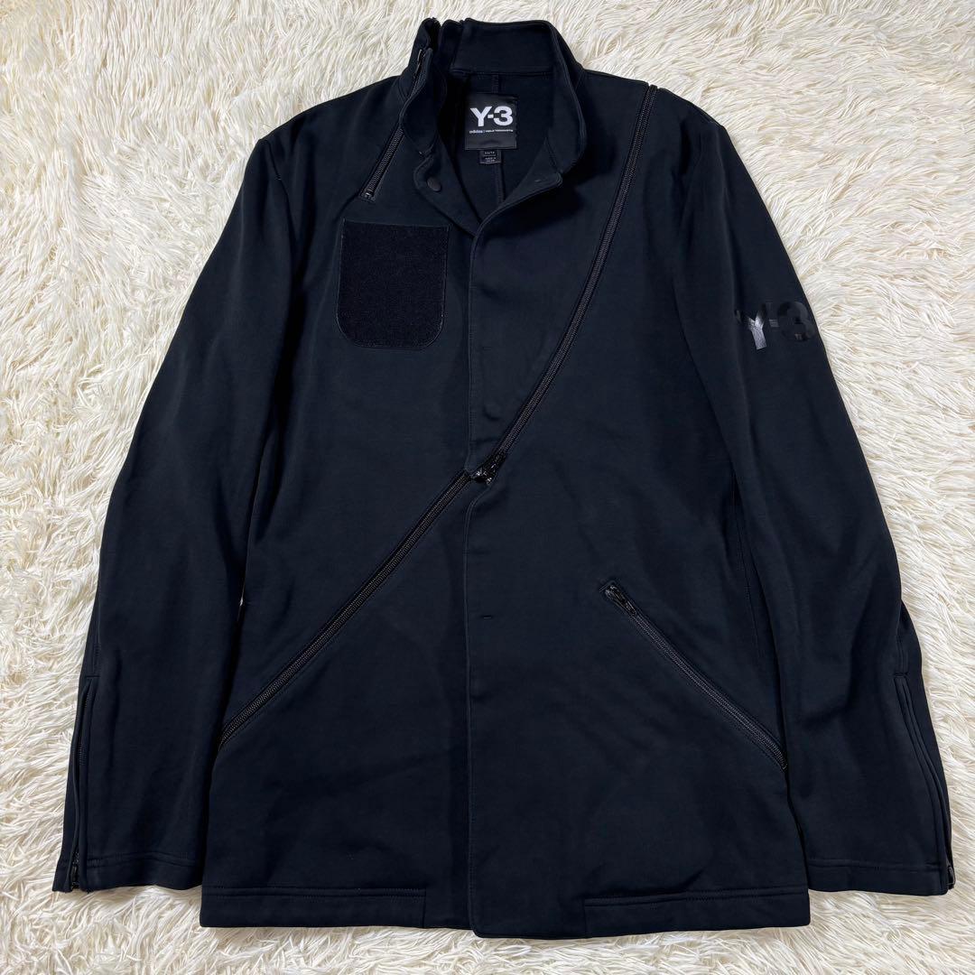 Y-3 個性派 ジャケット 斜めジップ デザインワッペン (175/88A)
