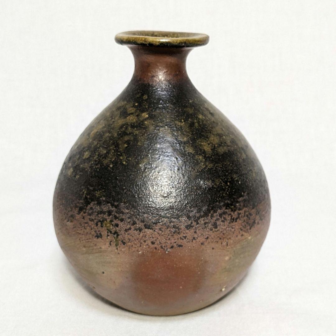 岡山県重要無形文化財 伊勢崎満 備前焼 徳利 共箱共布 酒器 食器 とっくり