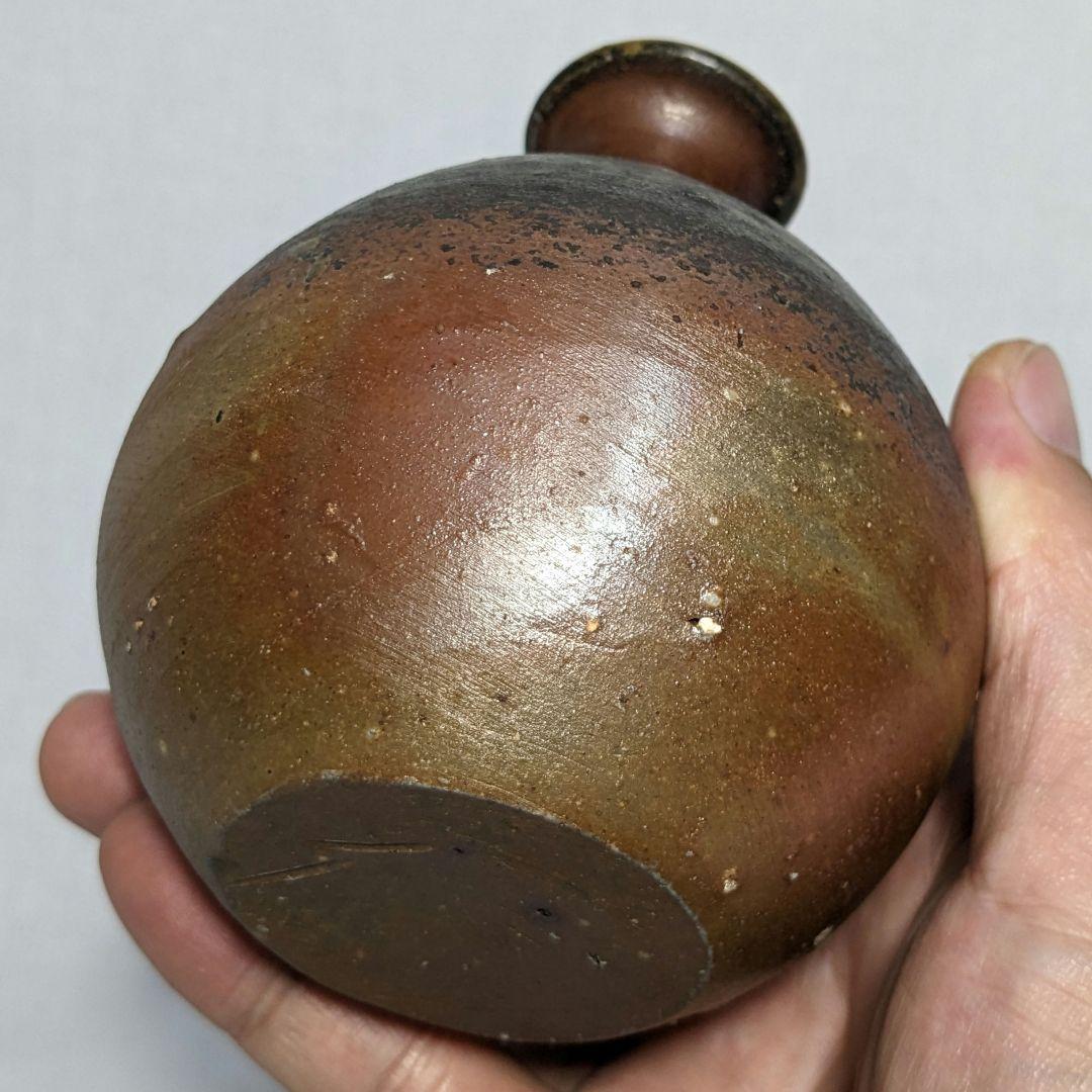 岡山県重要無形文化財 伊勢崎満 備前焼 徳利 共箱共布 酒器 食器 とっくり