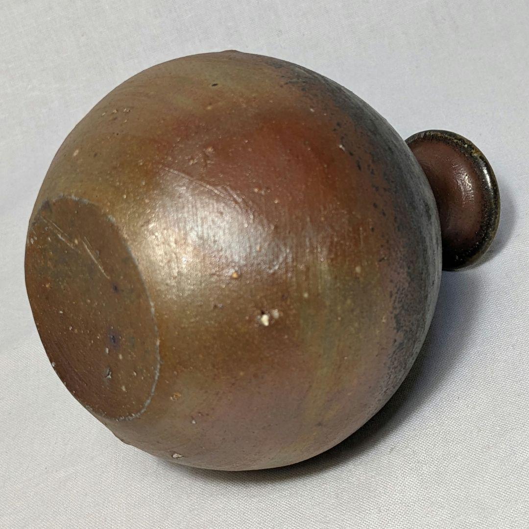 岡山県重要無形文化財 伊勢崎満 備前焼 徳利 共箱共布 酒器 食器 とっくり