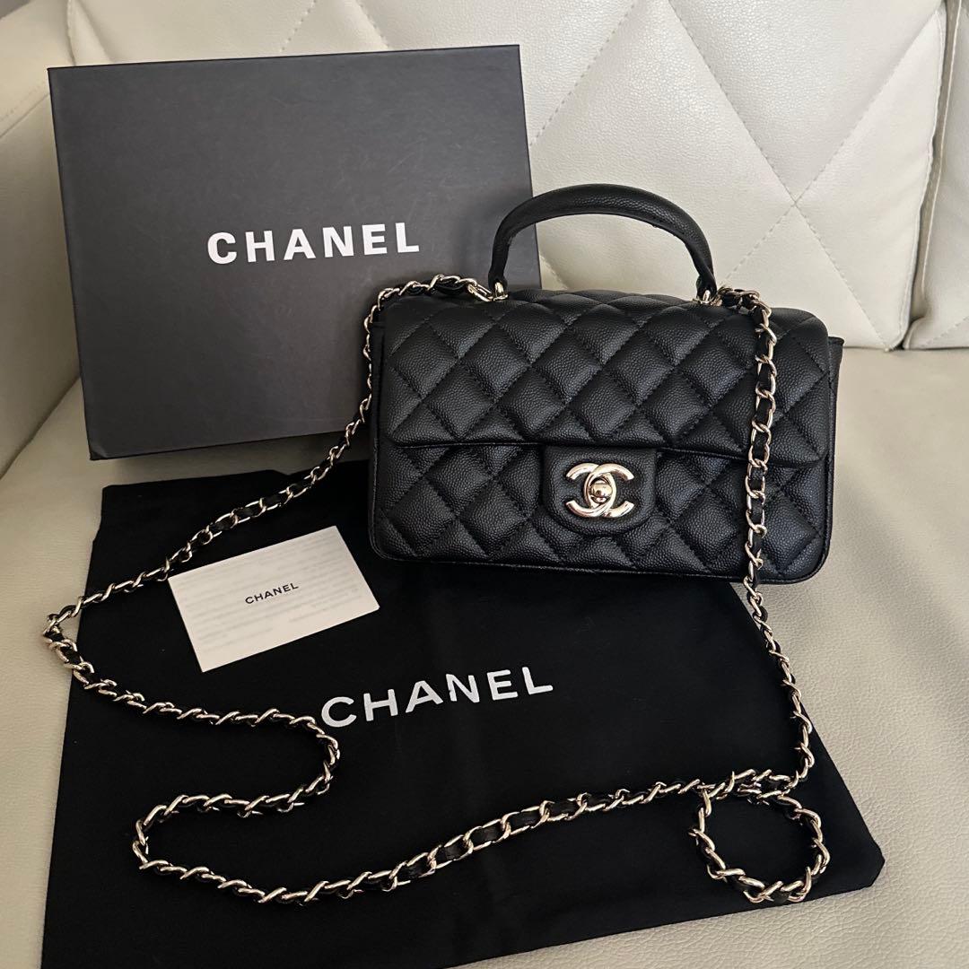 CHANEL ショルダーバック　マトラッセ　新品未使用ノベルティ　キャビアスキン