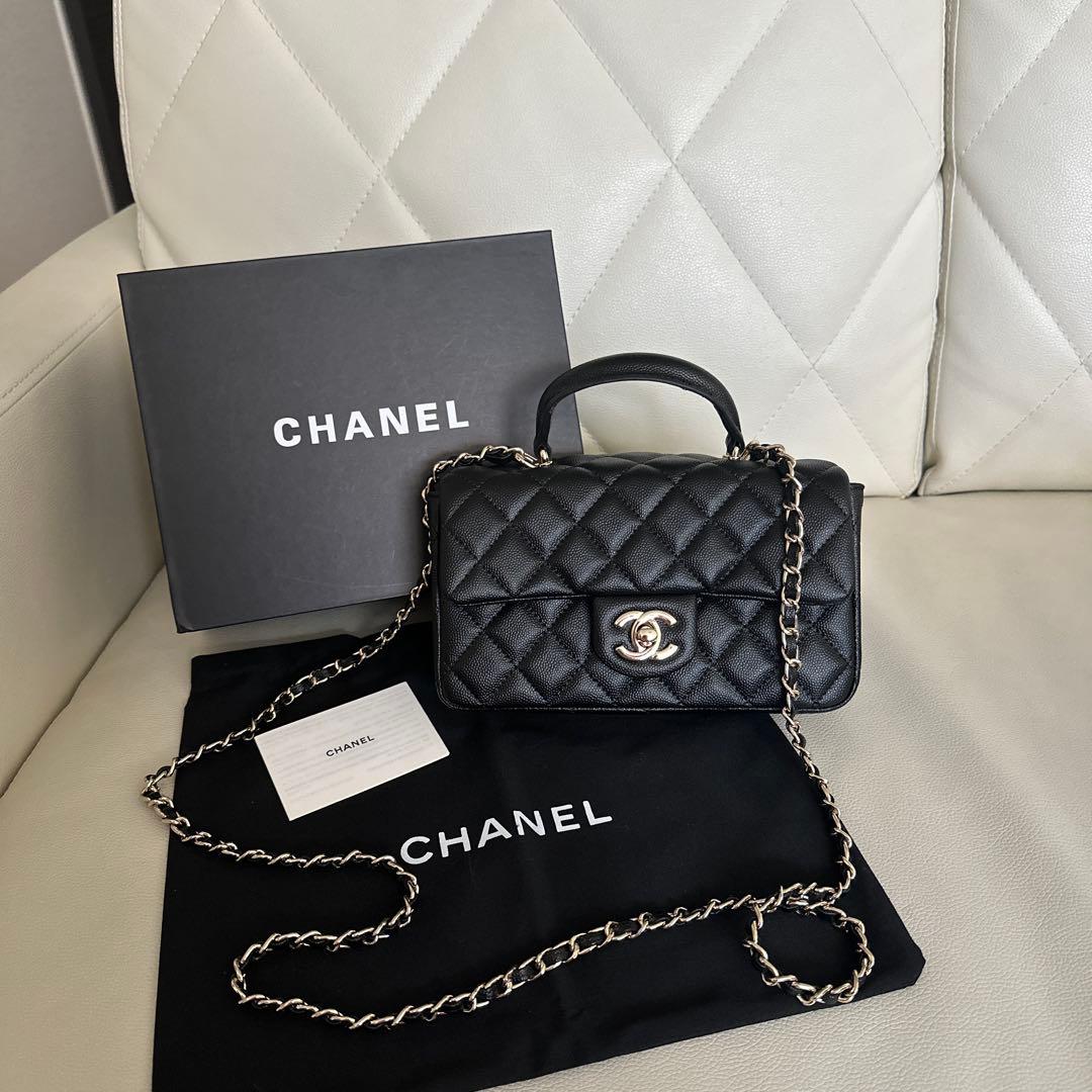 CHANEL ショルダーバック　マトラッセ　新品未使用ノベルティ　キャビアスキン