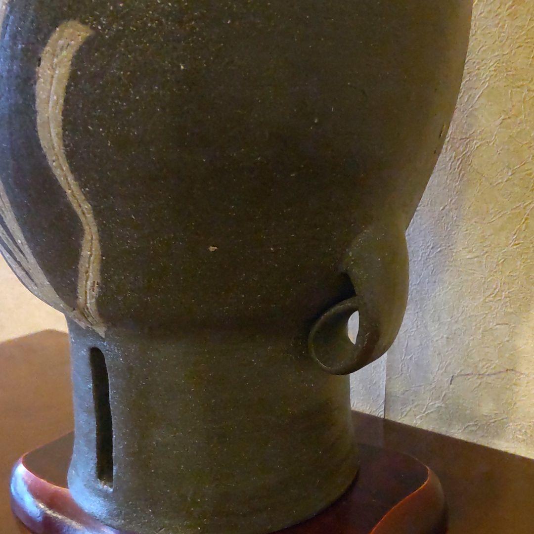 耳つき象嵌花瓶