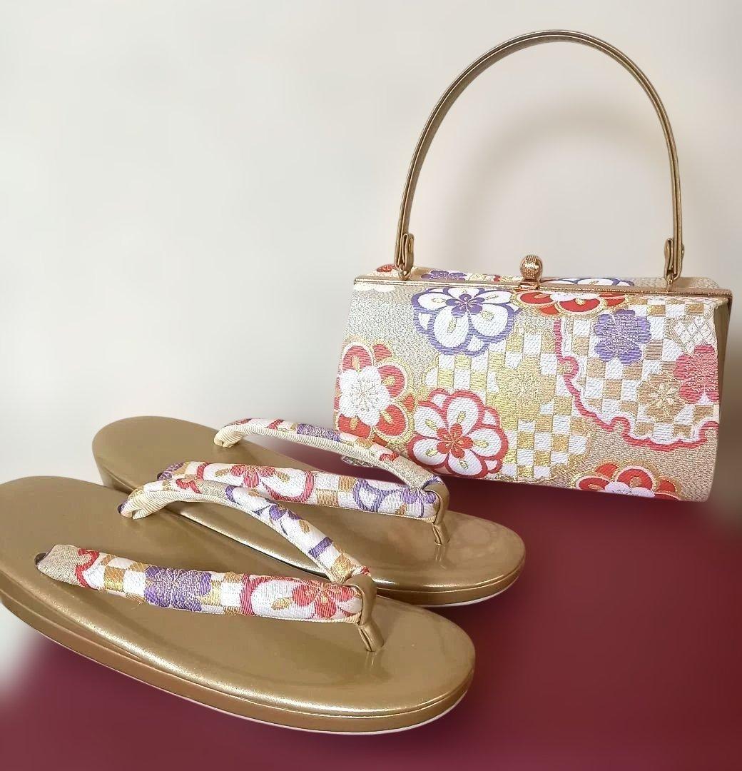 ★美品★和装用バッグ 草履セット　成人式　卒業式　結婚式