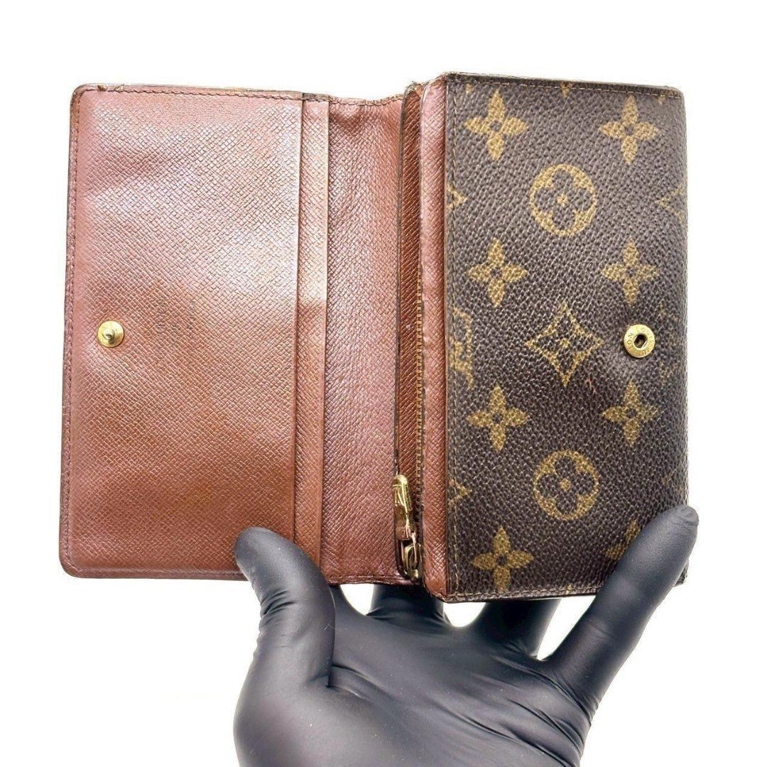 a*9様 ルイヴィトン　二つ折り財布 モノグラム ポルトモネビエ トレゾール　ブ