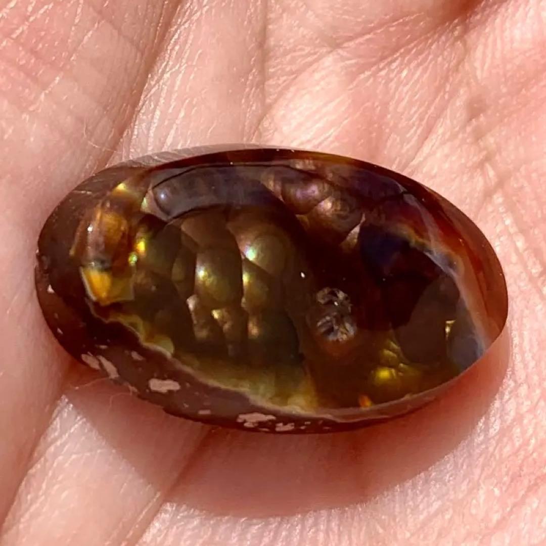 9.5ct希少！ファイアアゲートオーバルルース