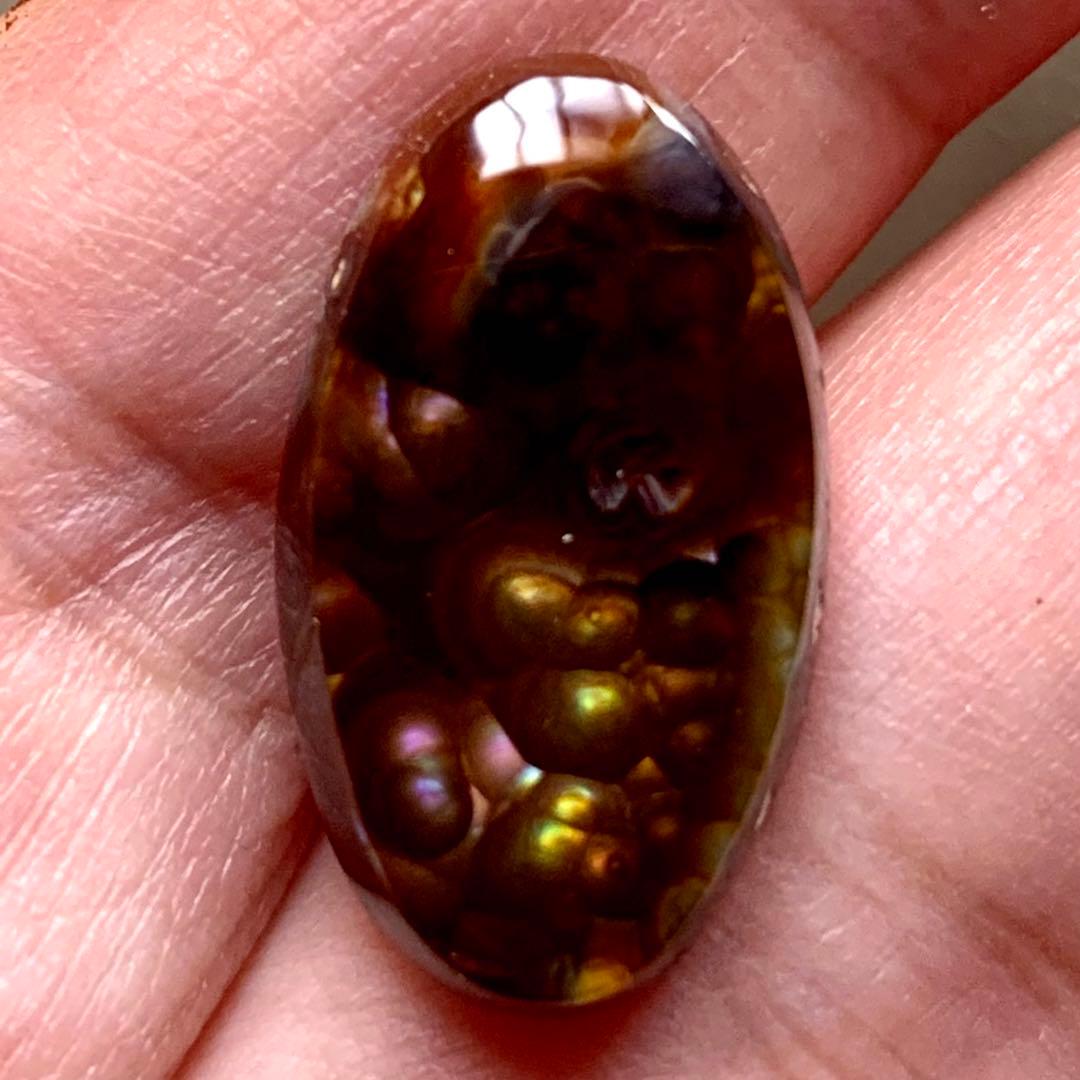 9.5ct希少！ファイアアゲートオーバルルース