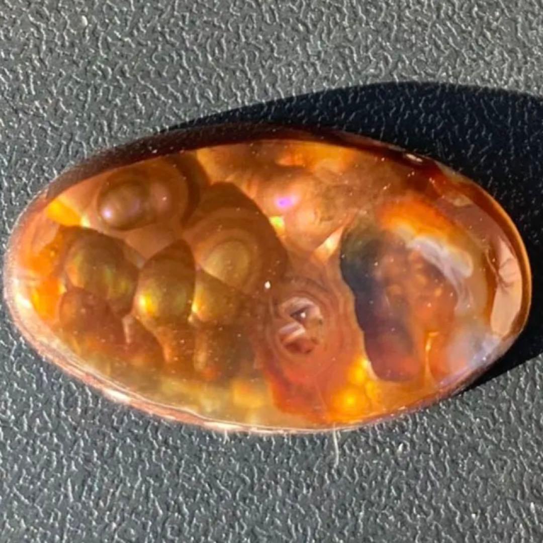 9.5ct希少！ファイアアゲートオーバルルース