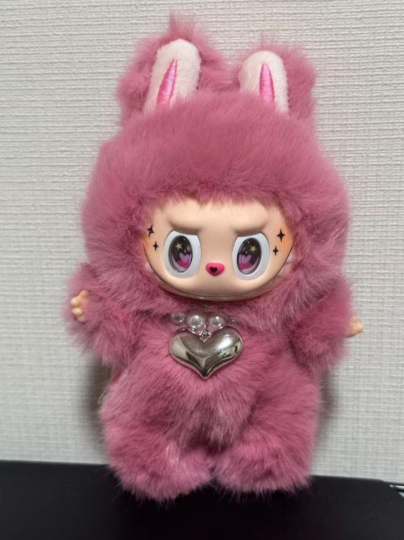 2点セットZIMOMO LABUBUぬいぐるみキーホルダー ピンク