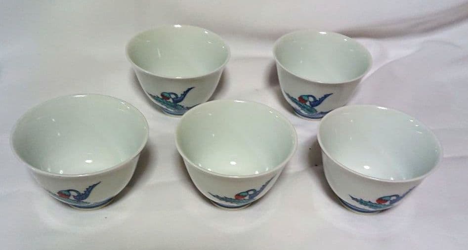 今右衛門茶器揃陶器の急須と湯呑みセットA396