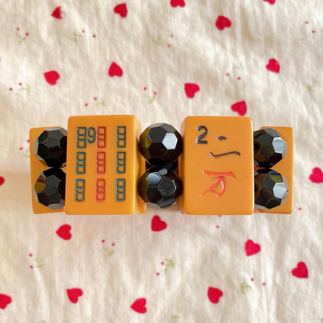 ヴィンテージ/ベークライト/麻雀牌ブレスレット