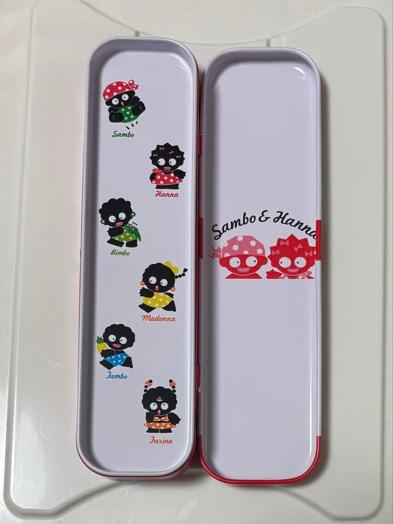 レア物 サンリオ　缶ペンケース　サンボandハンナ