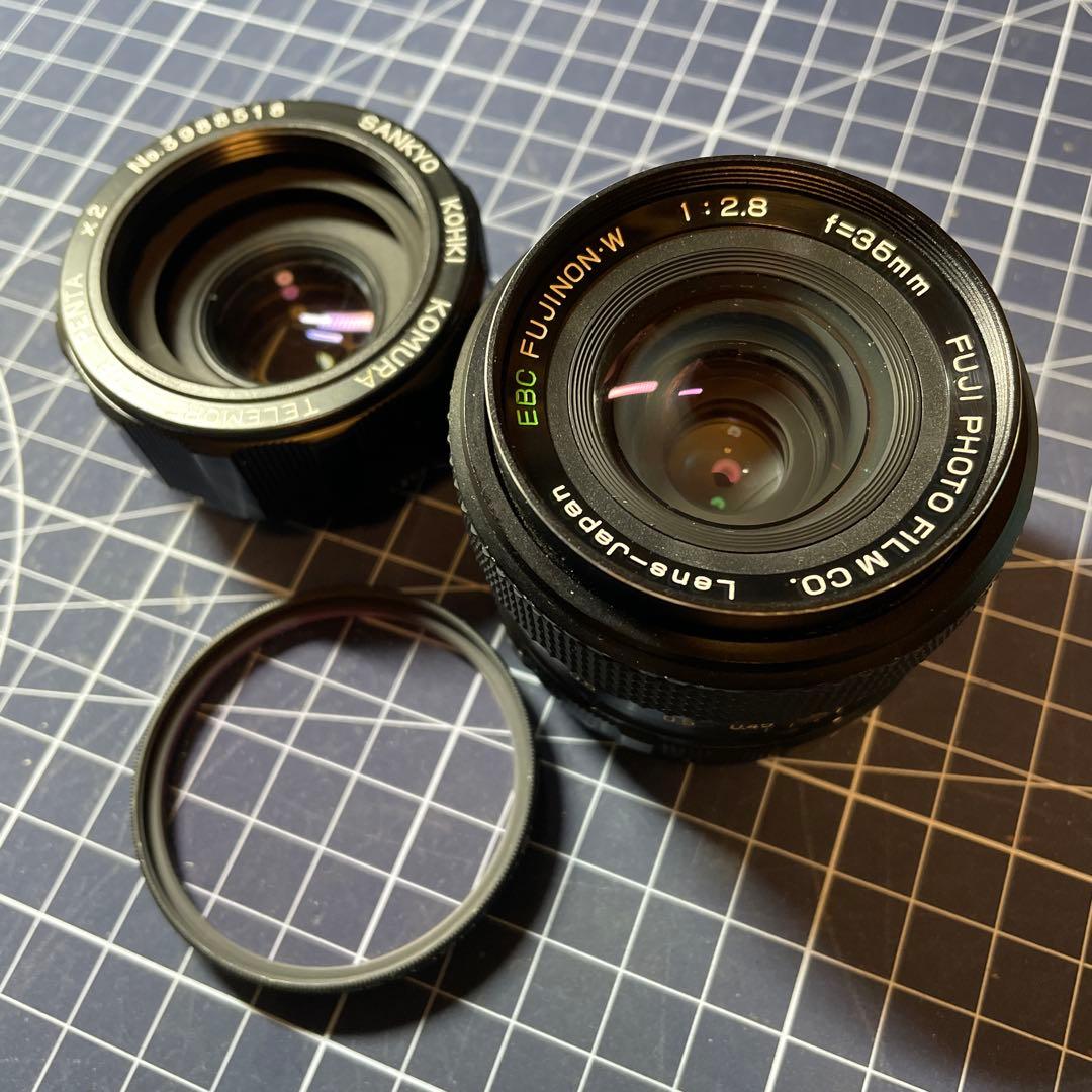 FUJINON EBC 35mm 1:2.8 M42 マウントレンズ+テレコン