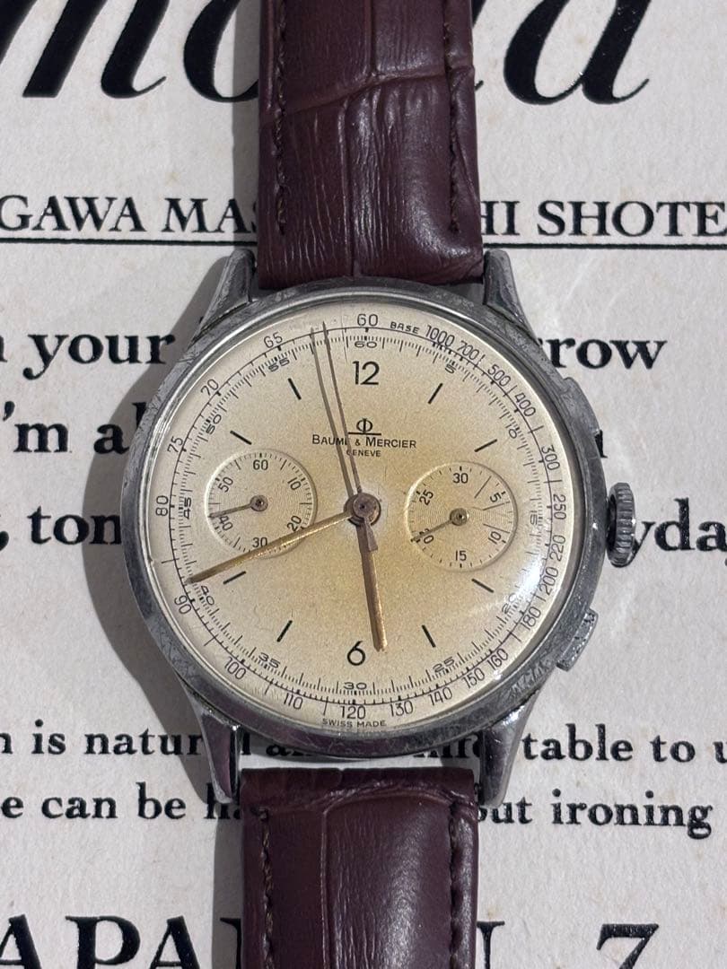 1950年代Baume & Mercier 腕時計 クロノグラフ ヴィンテージ