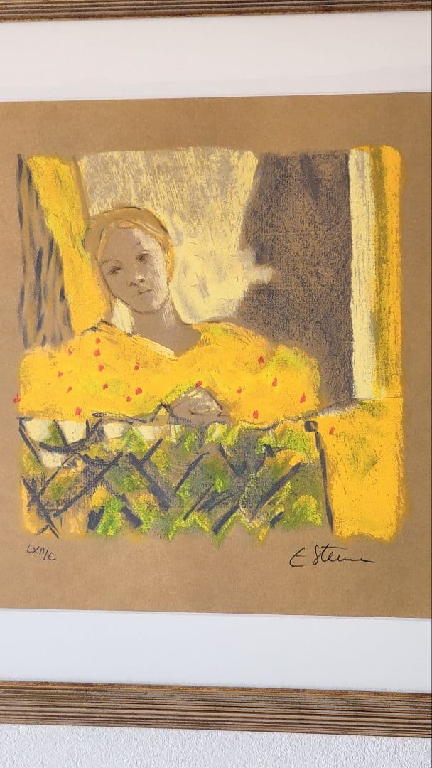 スタン作　リトグラフ　午後のひと時