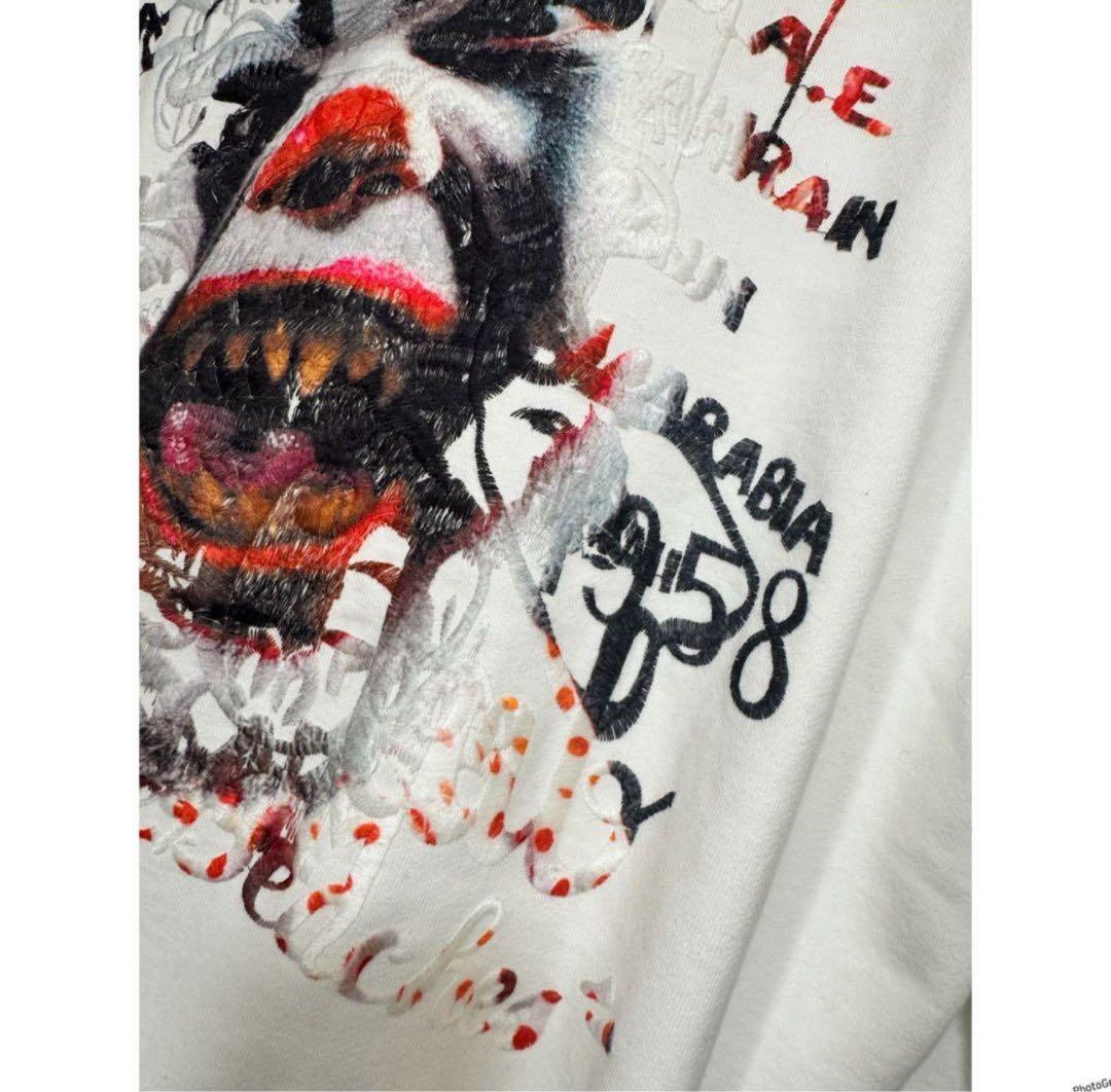 定価51700円 Doublet ダブレット 刺繍　フーディ　パーカー　ホワイト