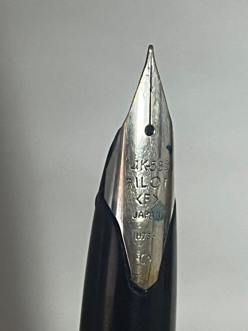 バ*★様 万年筆 漢字刻印付きPILOT シルバー製万年筆 14Kペン先 般若心