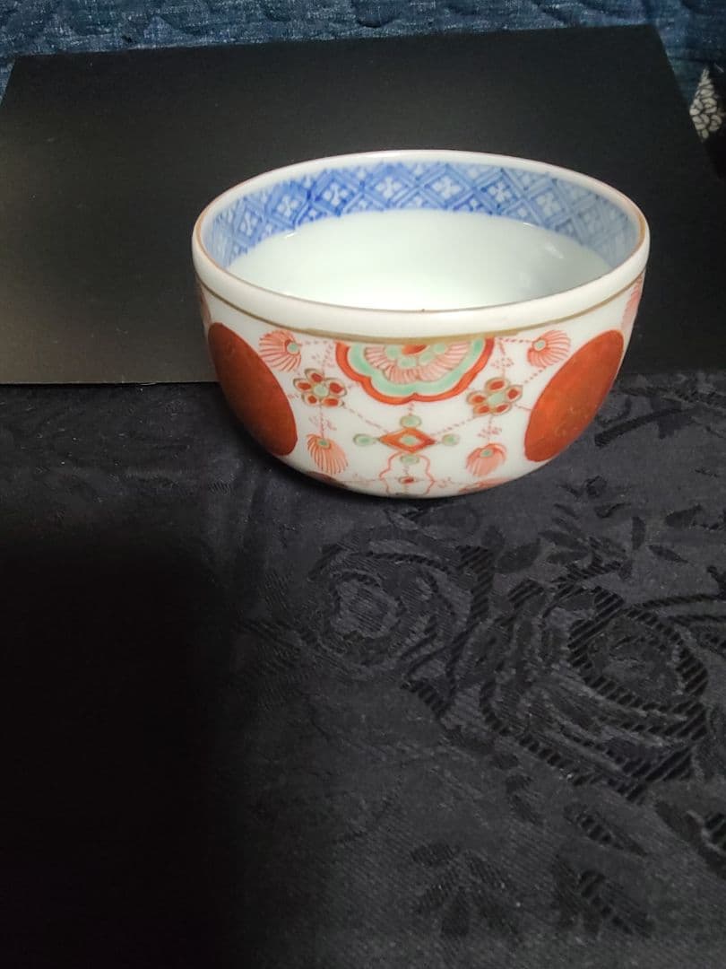 須田菁華赤玉瓔珞文茶碗