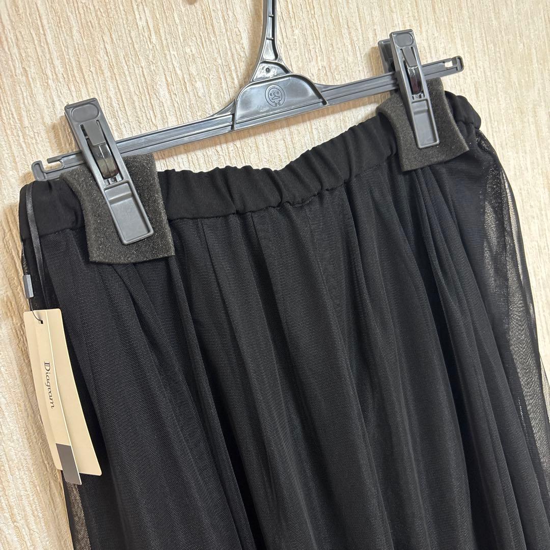 新品グレースコンチネンタルチュールレイヤードパンツブラック サイズ36