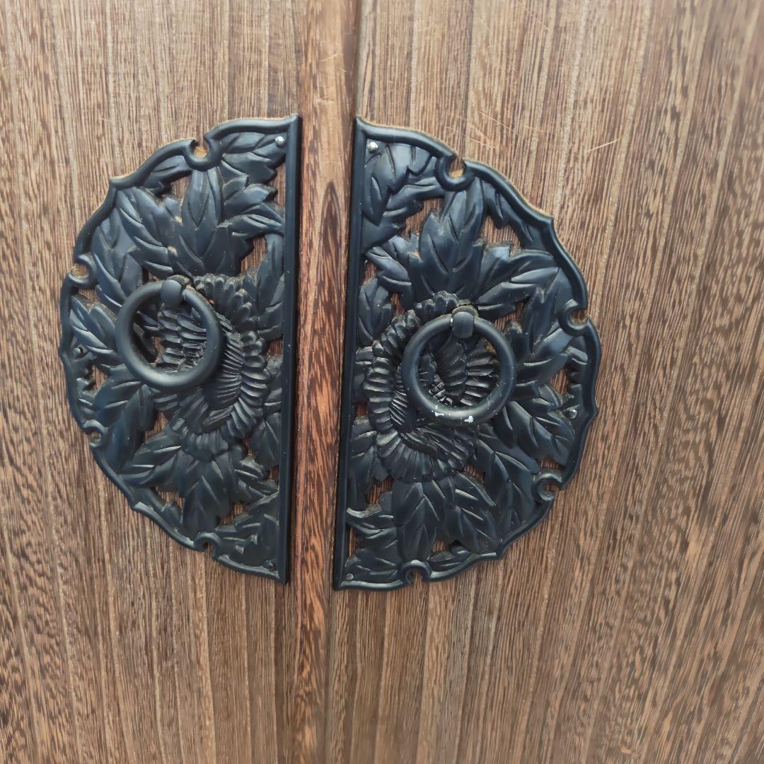 昭和レトロ　総桐箪笥 飾り金具　着物箪笥&和箪笥 　2段重ねセット　送料込