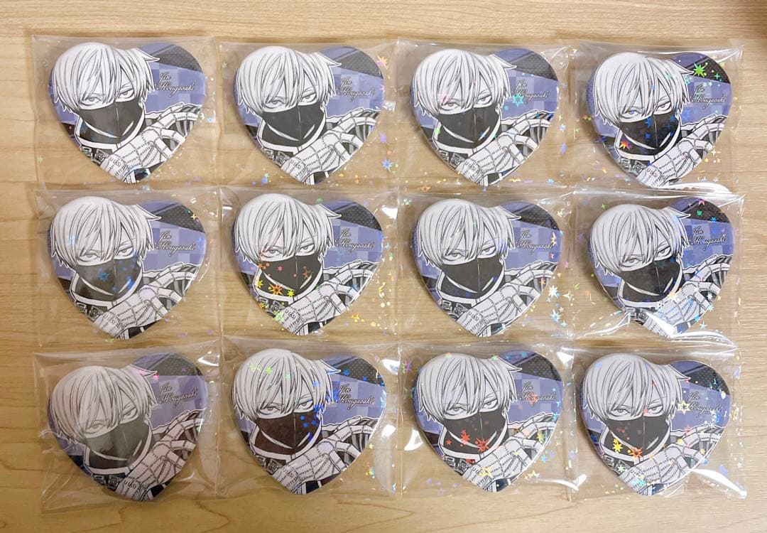 桃源暗鬼 皇后崎 迅 ハート 缶バッジ 12点