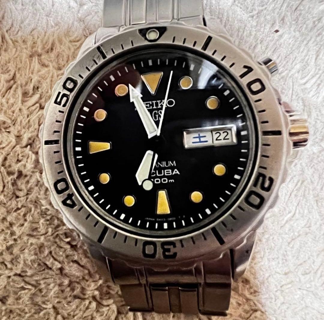 希少　ビンテージ品 スキューバダイバー　チタニウム トロピカルダイヤル