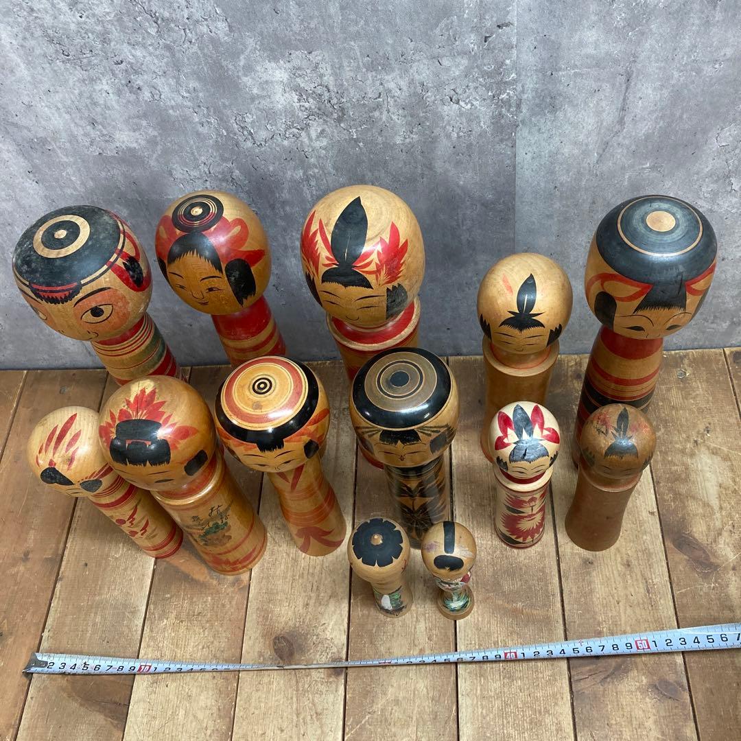 D-3 こけし 伝統工芸 民芸品 郷土玩具 # 鳴子こけし 弥治郎こけし 木製