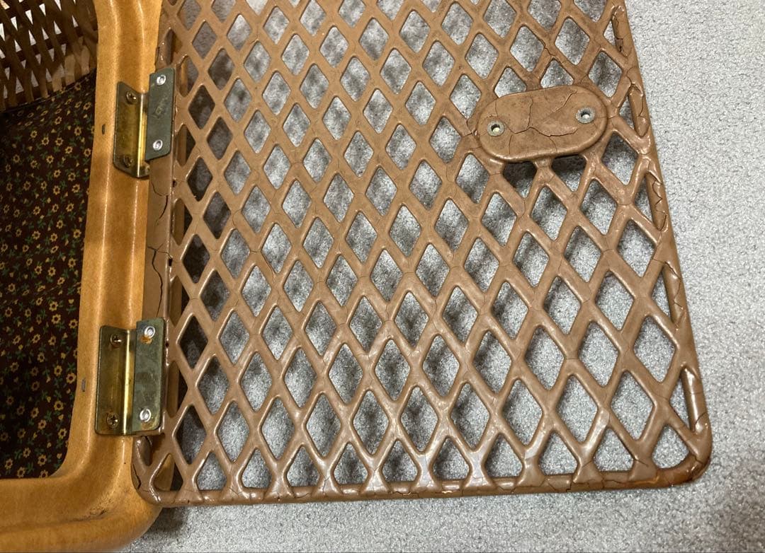 昭和 レトロ アンティーク ペットキャリー