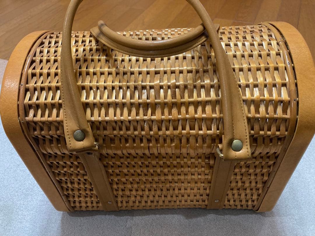 昭和 レトロ アンティーク ペットキャリー