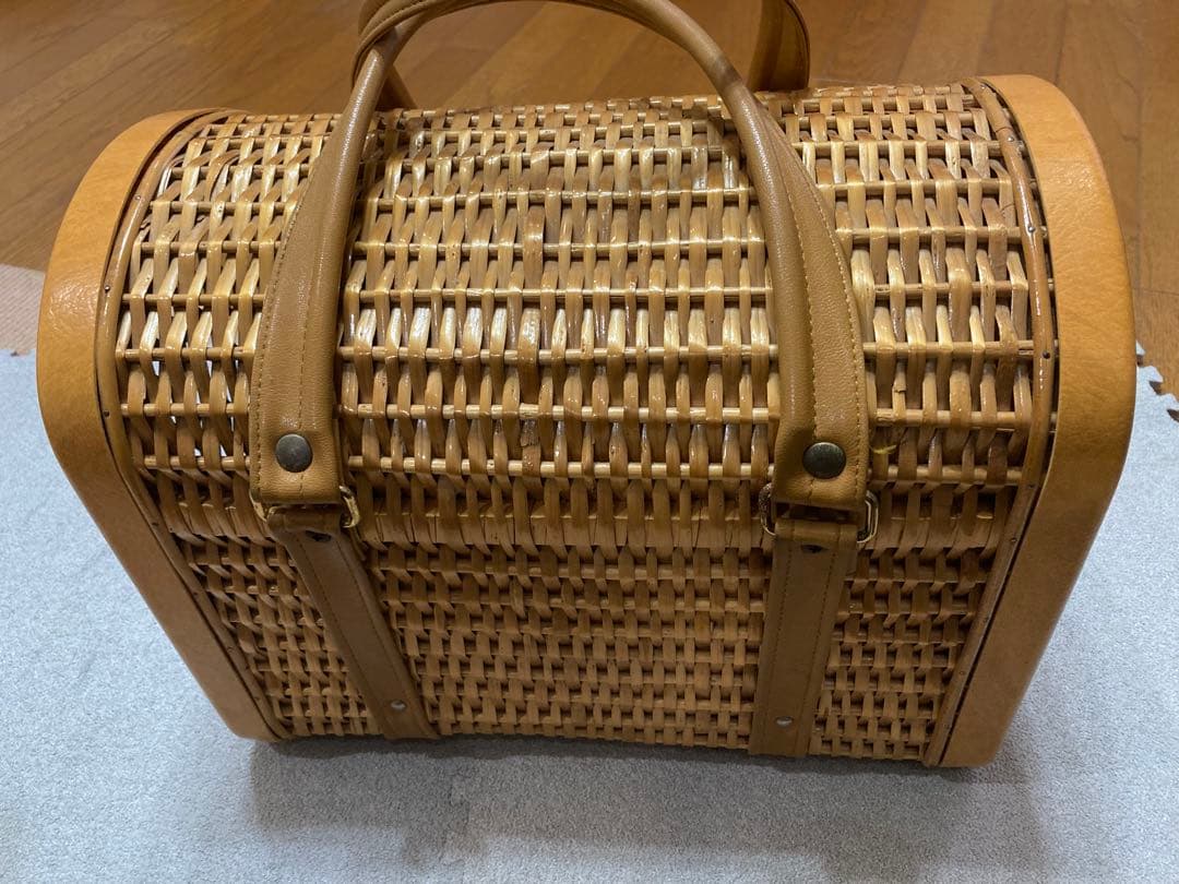 昭和 レトロ アンティーク ペットキャリー