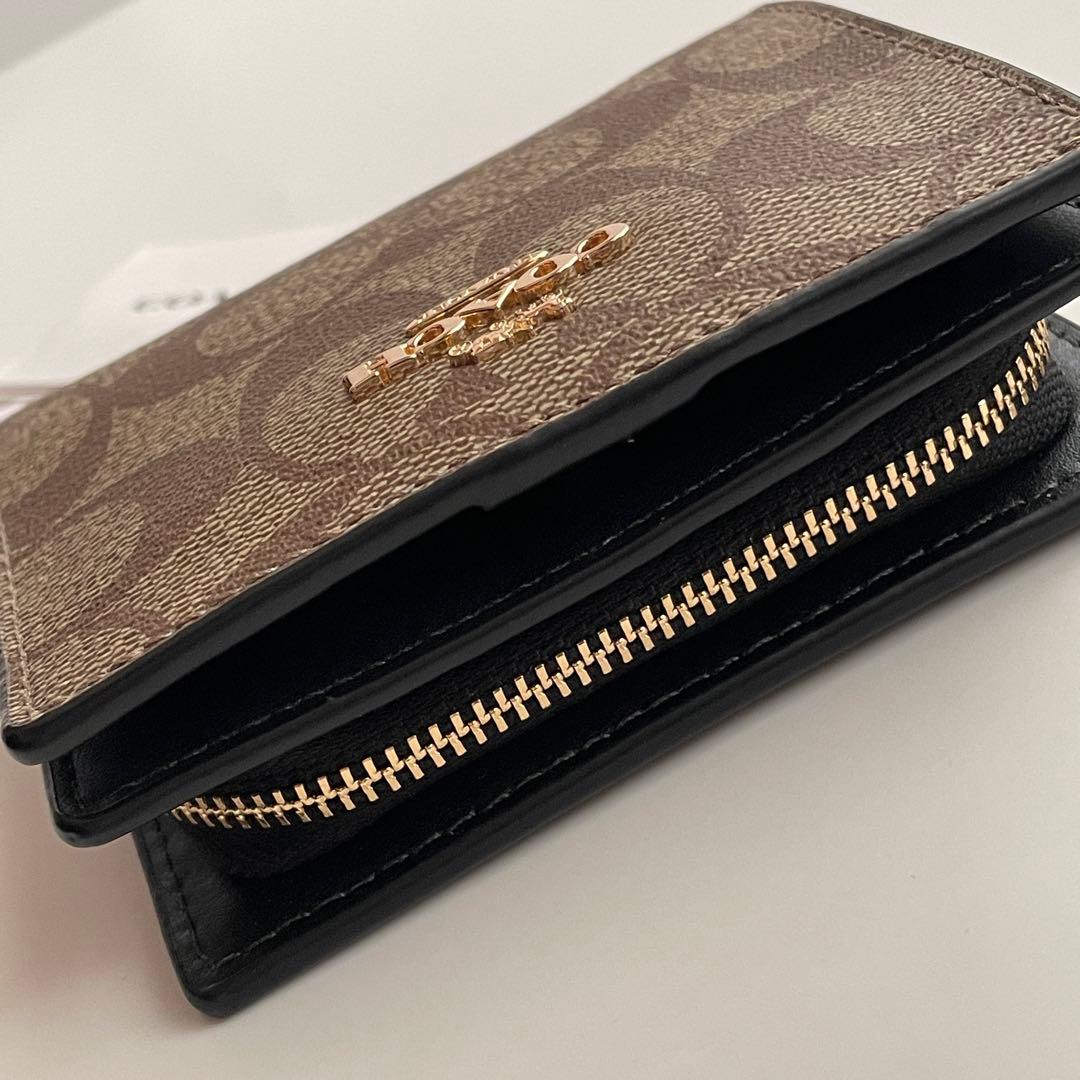 COACH コーチ スナップ折り財布 シグネチャー C3309 IMCBI