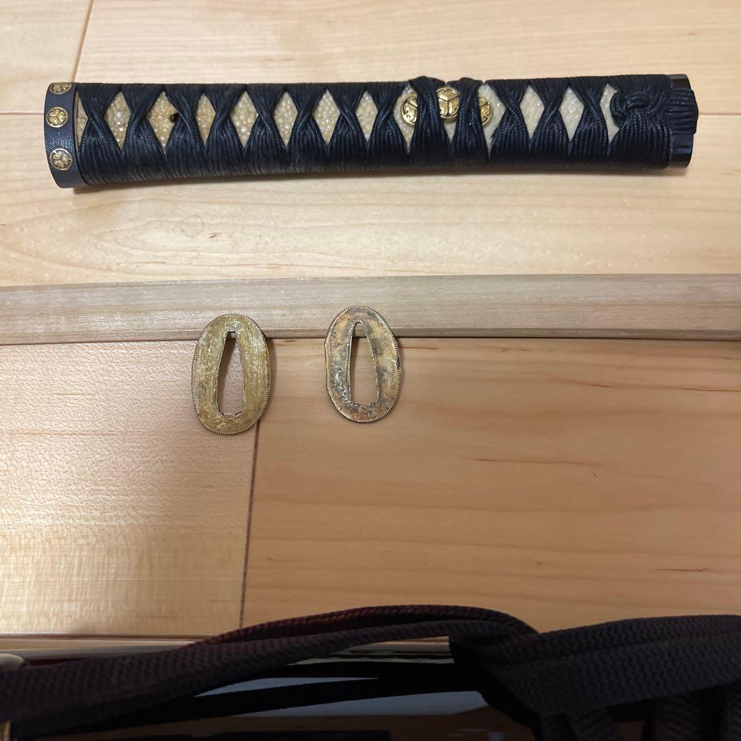 【GW期間特別価格】拵: 打刀拵　縁頭:葵紋　目貫葵紋　拵え