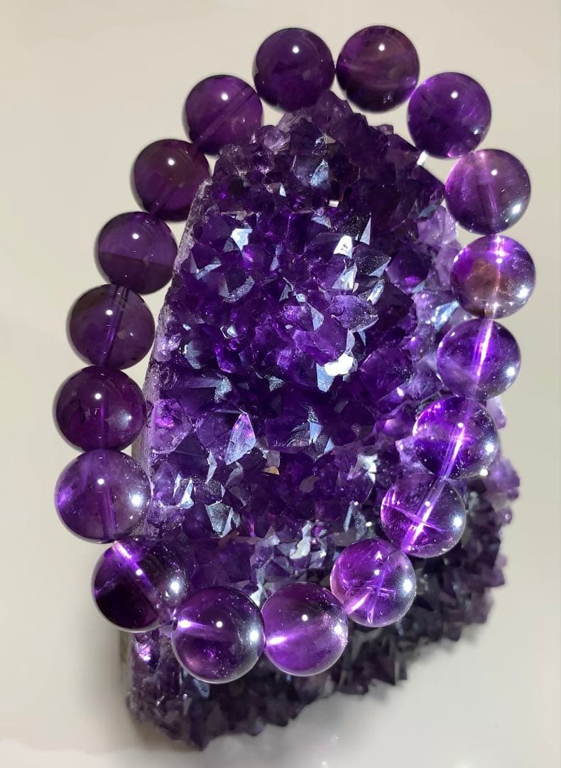 ウルグアイ産アメトリン　ブレスレット　ウルグアイ産アメジスト原石　セット