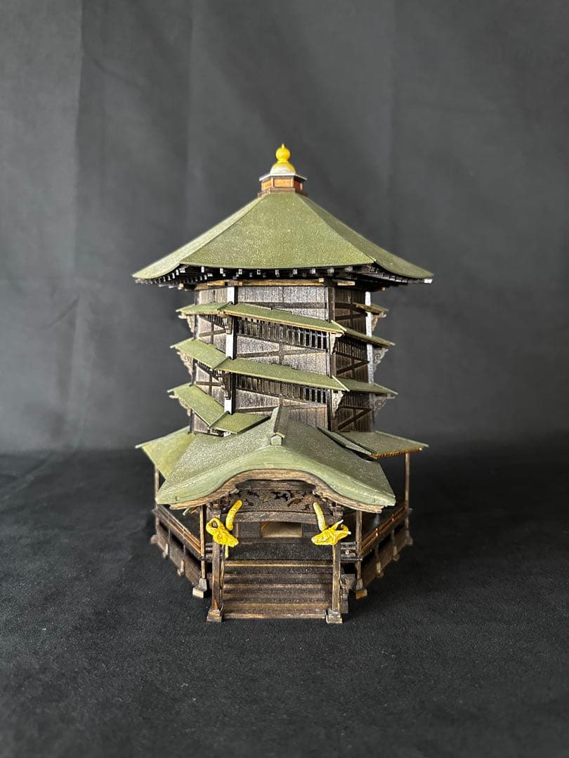 会津　さざえ堂　建築模型