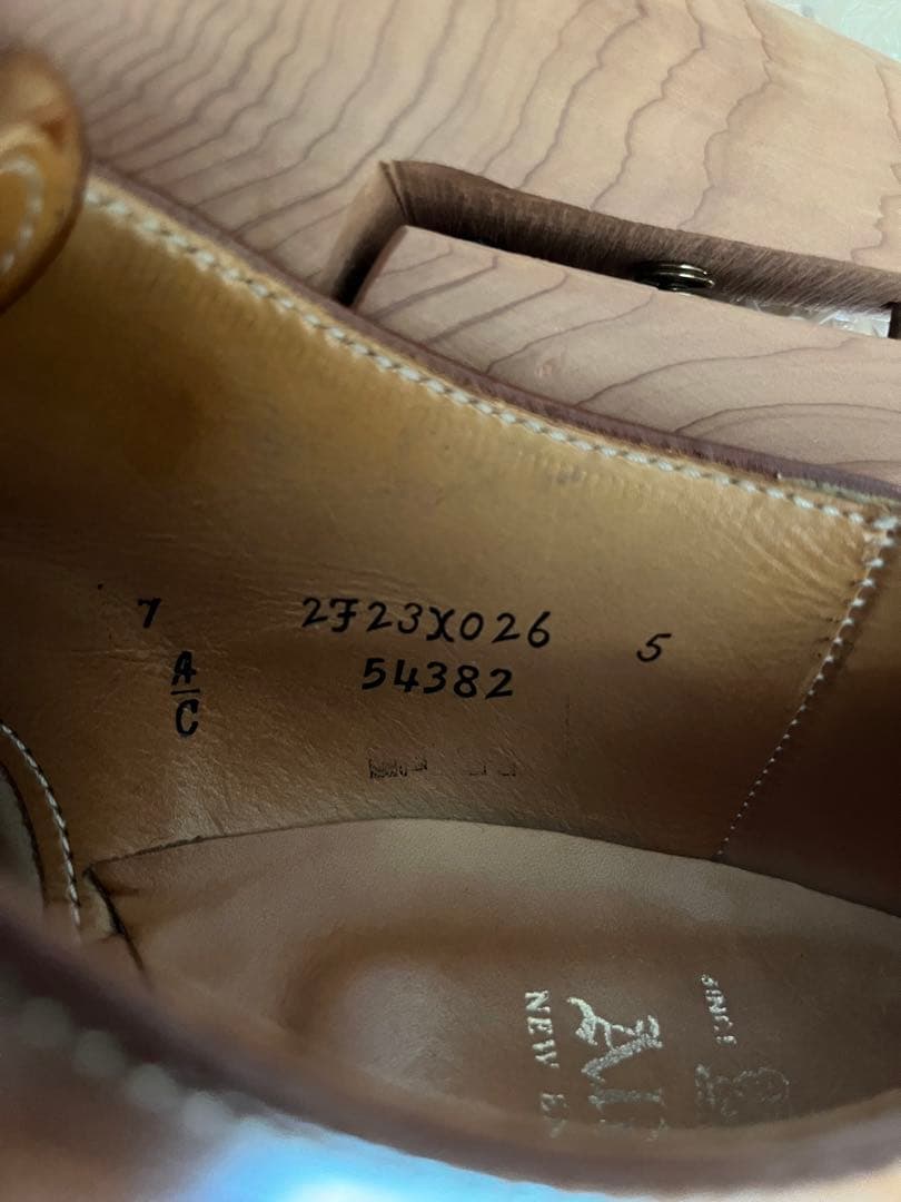 オールデン54382 Vチップ 7C ウイスキーコードバン