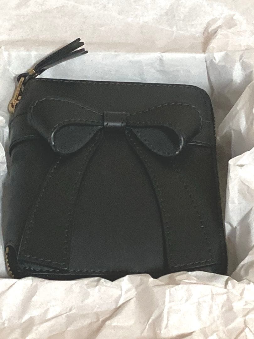 ☆コムデギャルソン ビッグ ボウ リボン 財布 ウォレット ブラック☆