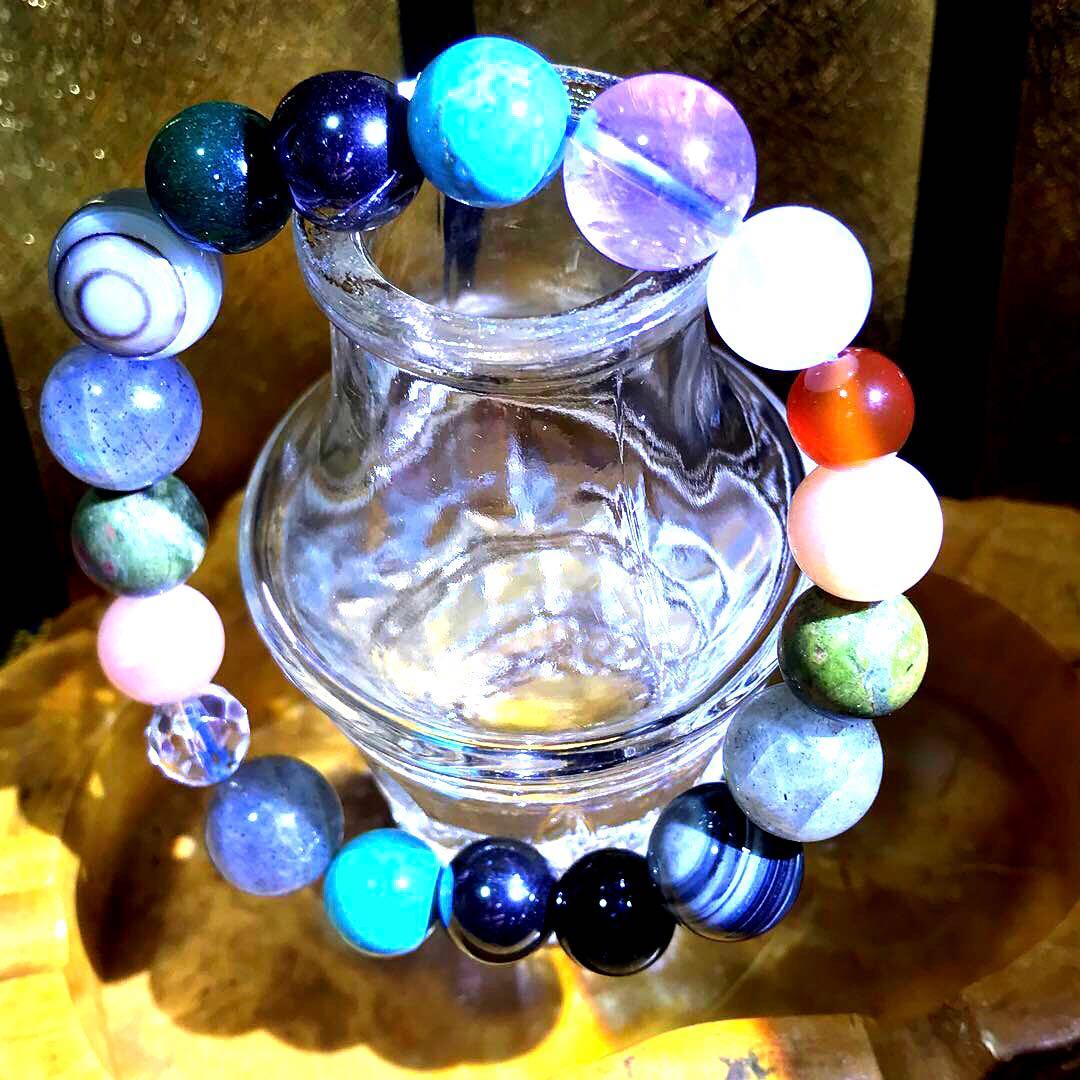 特殊ブレスレット(トレジャーハンター)天然石　心　癒し　精神守護　お守り